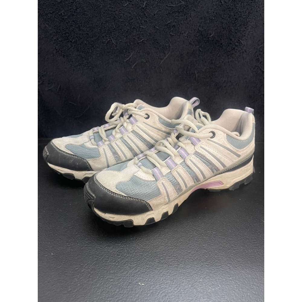 Fila Womens Trail Running Shoes Grey Purple Black Hiking Sneakers Size 8.5